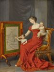 La Principessa Augusta di Bavaria con i figli - 1809    - neumeister.com