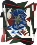Autoritratto tricolore - 1925 ca  Olio e smalti su tela, 84x69  - Collezione privata