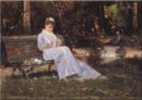 Alaide Banti in giardino - 1870    - 