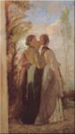 Tre contadine - 1880  30x62  - 