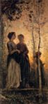 Tre contadine con alberi - 1875    - 
