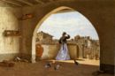La mia terrazza, Firenze - 1865  Olio su tela, 54x81.5  - 