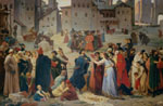 Provenzano Salvani in Piazza del Campo - 1873    - 