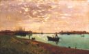 Canale della Giudecca - 1881  Olio su tela, 62x102  - Fondazione Cariplo, Milano