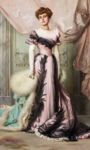 La contessa Carolina Maraini Sommaruga - 1901  Olio su tela, 224x130  - Fondazione Istituto Svizzero, Roma