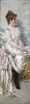 Giovane donna con fiori - 1915  Olio su tela, 199.5x60.5  - 