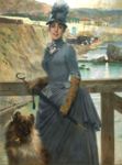 La figlia di Jack La Bolina col cane - 1888  Olio su tela, 139x105  - Galleria d'Arte Moderna Palazzo Pitti, Firenze