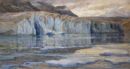 Le gelide acque del lago di Marjelen - 1908 ca  Olio su tela, 106x198  - Museo del Paesaggio, Verbania