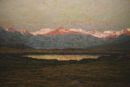 Tramonto sereno (Valtellina) - 1920-25  Olio su tela, 91x130  - Fondazione Cariplo, Milano