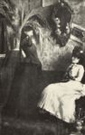 In visita -   Olio su tela, 55x35  - La raccolta Fiano - Galleria Pesaro - 1933