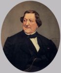 Ritratto di Gioacchino Rossini -   Olio su tela 85x66  - Galleria d'Arte Moderna Palazzo Pitti, Firenze