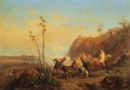 Arabi a cavallo - 1850  Olio su tavola - cm 29x41  - Galleria d'Arte Moderna - Firenze