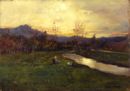 Autunno dorato - 1904  Olio su tavola, 32x45  - Fondazione Cariplo, Milano