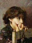Donna in preghiera - 1887  Olio su tela, 36.5x27  - Dorotheum - Asta ottobre 2016, Vienna