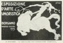 Cartellone esposizione umoristica - Bergamo 1913 -     - Emporium n° 222 - Giugno 1913