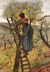 Giovanni Fattori - Raccolta delle foglie - 1875 ca  Olio su tela, 112x80