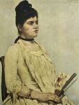 Giovanni Fattori - Ritratto della figliastra - 1889  Olio su tela, 70x55