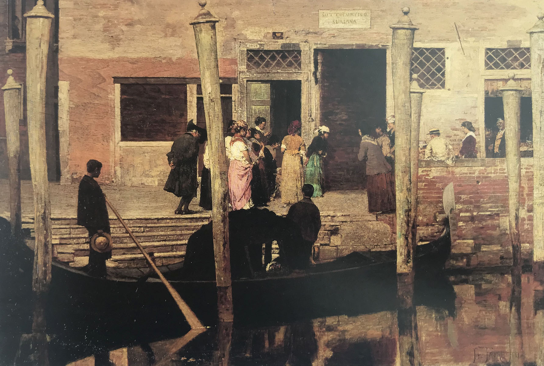 In attesa degli sposi - 1879  Olio su tela, 55x83  - 