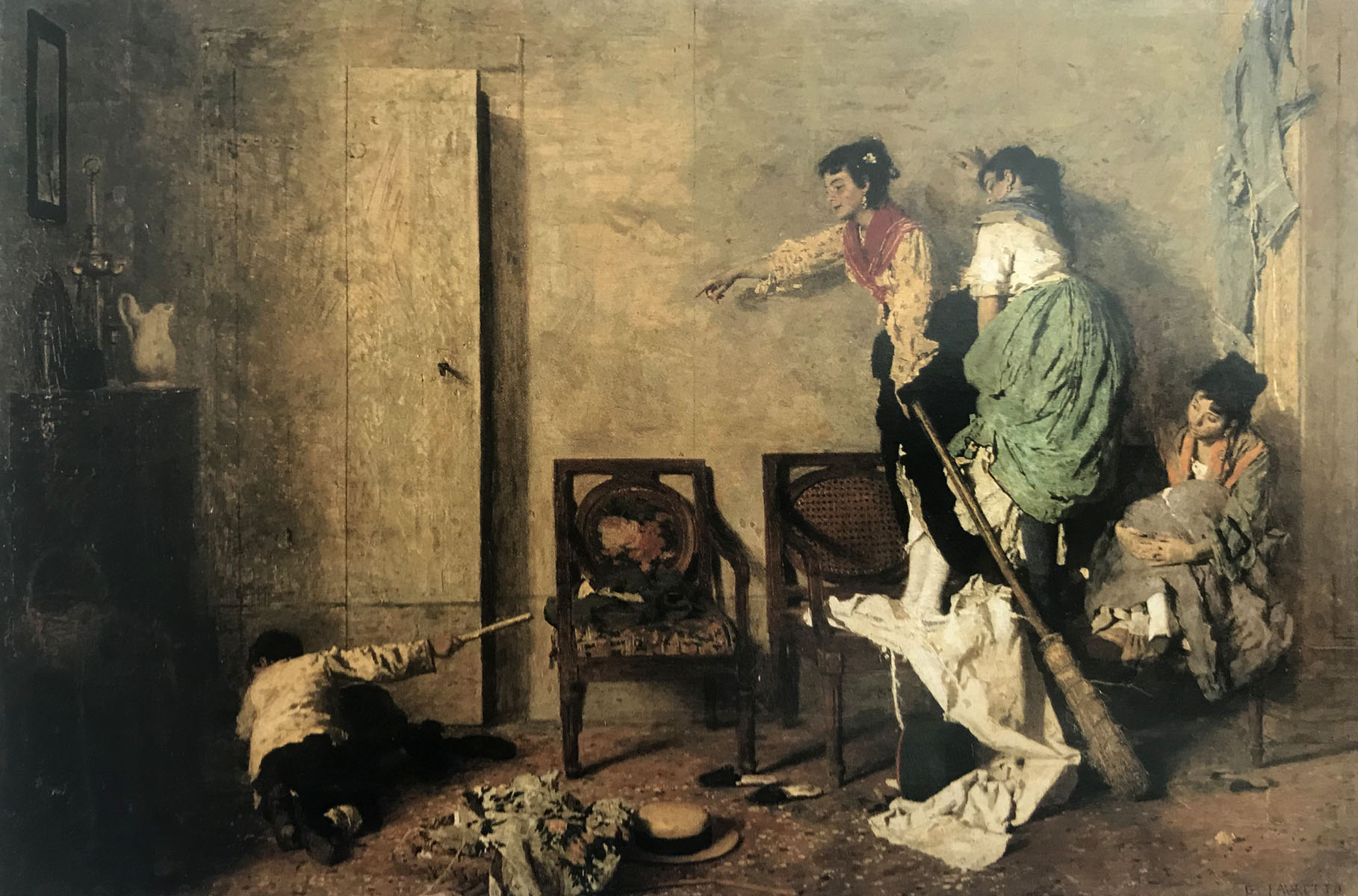 Il sorcio - 1878  Olio su tela, 59x90  - Pinacoteca di Brera, Milano