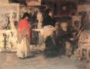 La bottega dell'antiquario - 1881 ca  Olio su tavola, 37.5x48.5  - Galleria d'Arte Moderna, Milano