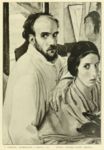 Autoritratto con Horitia - 1923    - Dedalo - Rassegna d arte diretta da Ugo Ojetti, Milano-Roma, 1926-27