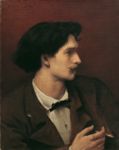Autoritratto con sigaretta - 1871  Olio su tela, 62.5x49.5  - Galerie Belvedere, Vienna
