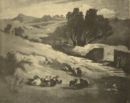 Anselm Feuerbach - Paesaggio con capre - 1873  