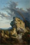 Eremo dopo il temporale - 1850 ca  Olio su tela, 179x192  - Fondazione Manodori, Reggio Emilia