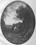 Antonio Fontanesi - Ricordo di viaggio - 1867  Dipinto ad olio, 41x35