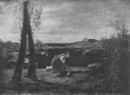 Donna alla sorgente - 1865  Dipinto ad olio, 73x52  - Mostra del Fontanesi - 1949