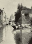 Canale a Venezia -   Olio su tela, 34x44  - La raccolta Fiano - Galleria Pesaro - 1933