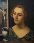 La figura e la finestra - 1924  Olio su tela, 50x40.5  - Collezione privata