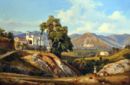 La chiesa di Sant'Arcangelo a Cava - 1842  Olio su tela, 50x76  - 