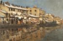 Lungo i Navigli -   Olio su tela 101,5 x 149  - Museo Nazionale di Belle Arti, Buenos Aires