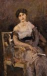 Emilio Gola - Ritratto di Maria Galli Frisia - 1912  Olio su tela, 125x80