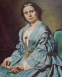 Ritratto di signora - 1855  Olio su tela - 73x61 cm  - Galleria Nazionale d'Arte Moderna - Roma