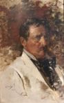 Ritratto del pittore Antonino Leto - 1899  Olio su tela, 63.5x39  - Galleria d'Arte Moderna, Palermo