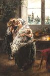 Gioie materne - 1890 ca  Olio su tela, 128x80  - 