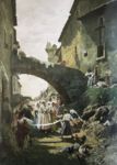 Prima della festa -   Olio su tela, 80x56  - 