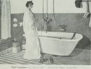 La casa al sole - Prima del bagno -   Acquerello  - L'arte mondiale a Roma nel 1911