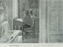 La casa al sole - Il piccino studia -   Acquerello  - L'arte mondiale a Roma nel 1911