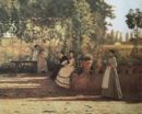 Il pergolato - 1868  Olio su tela, 75x93,5  - Pinacoteca di Brera, Milano