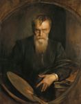 Autoritratto - 1902-03  Olio su cartone, 99x87.5  - Historische Rume der Villa Franz von Lenbach