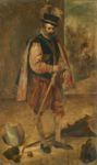 Filippo IV di Spagna, copia da Velazquez - 1868  Olio su tela, 52,32.5  - Historische Räume der Villa Franz von Lenbach