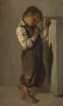 Contadinello che mangia - 1856-58  Olio su cartone, 43,5x27  - 