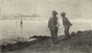 Pescatori sulla spiaggia -   Olio su tavola, 18x11  - La raccolta Fiano - Galleria Pesaro - 1933