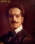 Autoritratto - 1902-03  Olio su cartone, 43x35.5  - Museo Revoltella, Trieste