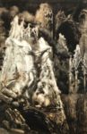 Dettaglio per 'Bersaglio. Il bombardamento della Cattedrale di Reims' - 1918  Matita, acquarello, inchiostro, 55.5x37.5  - Galleria d'Arte Moderna, Novara