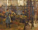 Le filatrici -   Olio su tela, 50x62.5  - Vendita Dorotheum, Vienna