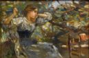 Sogno ad occhi aperti -   Olio su tela, 32x46.5  - Vendita Dorotheum, Vienna